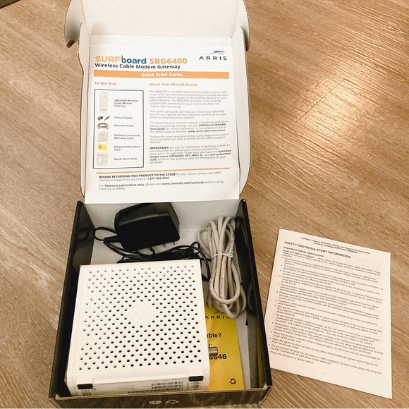 ARRIS SURFboard Cable Modem & Wi-Fi Router BG6400 - Picture 2 of 2
